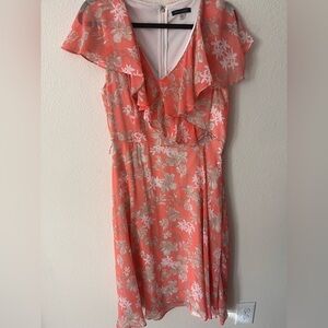 Floral Coral Dress